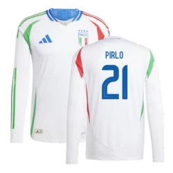 Andrea Pirlo #21 Nogometni Dresovi Italija UEFA Euro 2024 Gostujući Dres Muški Dugi Rukav