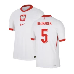 Bednarek #5 Nogometni Dresovi Poljska UEFA Euro 2024 Domaći Dres Muški