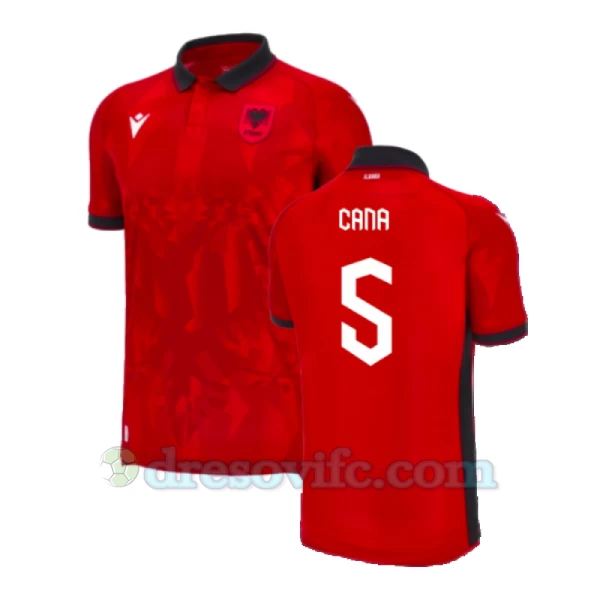 Cana #5 Nogometni Dresovi Albanija UEFA Euro 2024 Domaći Dres Muški