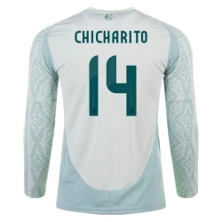 Chicharito #14 Nogometni Dresovi Meksiko Copa America 2024 Gostujući Dres Muški Dugi Rukav