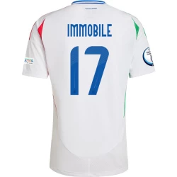 Ciro Immobile #17 Nogometni Dresovi Italija UEFA Euro 2024 Gostujući Dres Muški