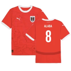 David Alaba #8 Nogometni Dresovi Austrija UEFA Euro 2024 Domaći Dres Muški