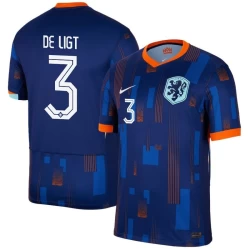 De Ligt #3 Nogometni Dresovi Nizozemska UEFA Euro 2024 Gostujući Dres Muški