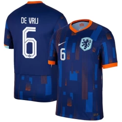 De Vrij #6 Nogometni Dresovi Nizozemska UEFA Euro 2024 Gostujući Dres Muški