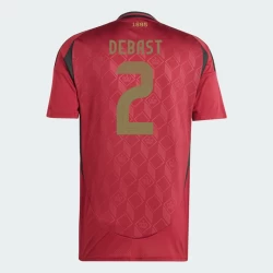 Debast #2 Nogometni Dresovi Belgija UEFA Euro 2024 Domaći Dres Muški