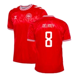 Delaney #8 Nogometni Dresovi Danska UEFA Euro 2024 Domaći Dres Muški