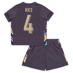 Dječji Declan Rice #4 Nogometni Dresovi Engleska UEFA Euro 2024 Gostujući Dres (+ kratke hlače)