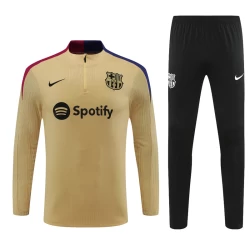 Dječji FC Barcelona Komplet Sweatshirt za Trening 2024-25 Gold Player Version