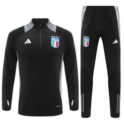 Dječji Italija Komplet Sweatshirt za Trening 2024-25 Crna