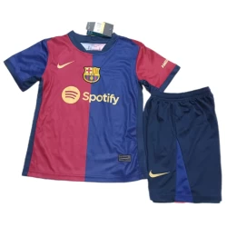 Dječji Nogometni Dresovi FC Barcelona 2024-25 Domaći Dres (+ kratke hlače)