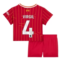 Dječji Nogometni Dresovi Liverpool FC Virgil van Dijk #4 2024-25 Domaći Dres (+ kratke hlače)
