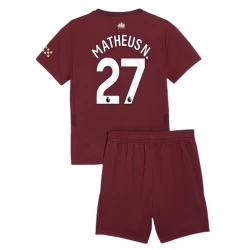 Dječji Nogometni Dresovi Matheus N. #27 Manchester City 2024-25 Rezervni Dres (+ kratke hlače)