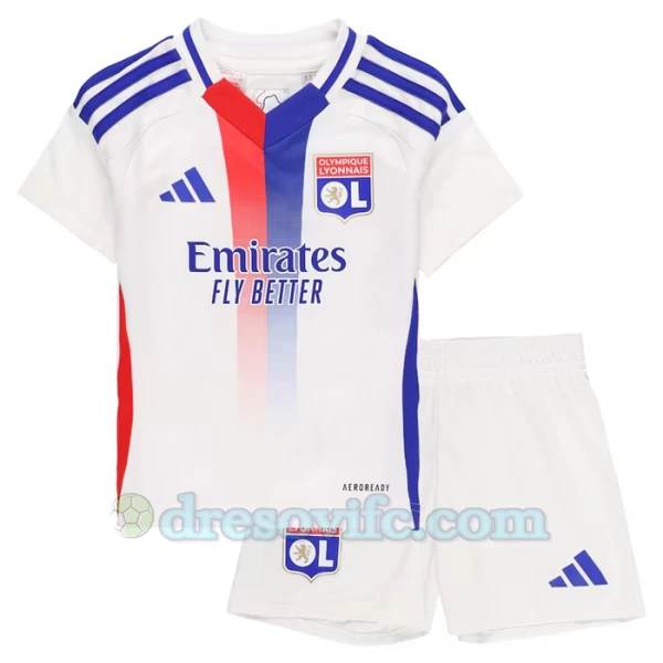 Dječji Nogometni Dresovi Olympique Lyonnais 2024-25 Domaći Dres (+ kratke hlače)