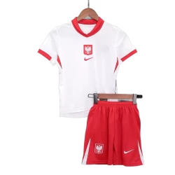Dječji Nogometni Dresovi Poljska UEFA Euro 2024 Domaći Dres (+ kratke hlače)