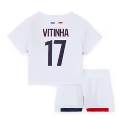 Dječji Vitinha #17 Nogometni Dresovi Paris Saint-Germain PSG 2024-25 Gostujući Dres (+ kratke hlače)