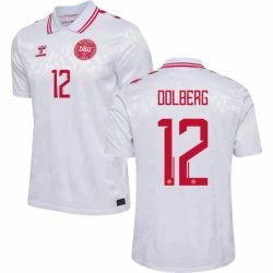 Dolberg #12 Nogometni Dresovi Danska UEFA Euro 2024 Gostujući Dres Muški