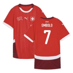 Embolo #7 Nogometni Dresovi Švicarska UEFA Euro 2024 Domaći Dres Muški