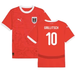 Grillitsch #10 Nogometni Dresovi Austrija UEFA Euro 2024 Domaći Dres Muški