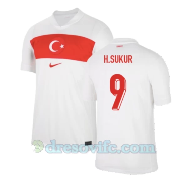 H.Sukur #9 Nogometni Dresovi Turska UEFA Euro 2024 Domaći Dres Muški