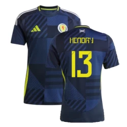 Hendry #13 Nogometni Dresovi Škotska UEFA Euro 2024 Domaći Dres Muški