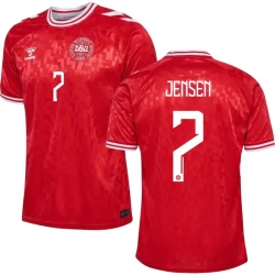 Jensen #7 Nogometni Dresovi Danska UEFA Euro 2024 Domaći Dres Muški