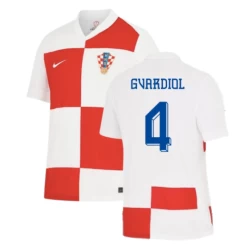 Josko Gvardiol #4 Nogometni Dresovi Hrvatska UEFA Euro 2024 Domaći Dres Muški