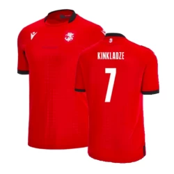 Kinkladze #7 Nogometni Dresovi Georgia UEFA Euro 2024 Rezervni Dres Muški