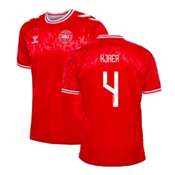 Kjaer #4 Nogometni Dresovi Danska UEFA Euro 2024 Domaći Dres Muški