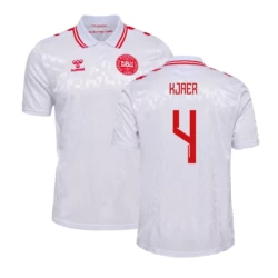 Kjaer #4 Nogometni Dresovi Danska UEFA Euro 2024 Gostujući Dres Muški