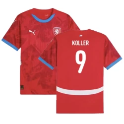 Koller #9 Nogometni Dresovi Češka UEFA Euro 2024 Domaći Dres Muški