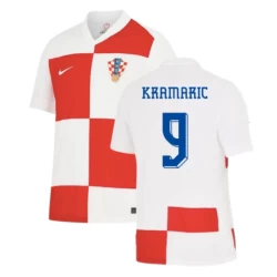 Kramaric #9 Nogometni Dresovi Hrvatska UEFA Euro 2024 Domaći Dres Muški