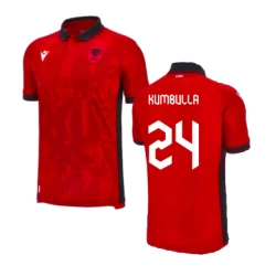 Kumbulla #24 Nogometni Dresovi Albanija UEFA Euro 2024 Domaći Dres Muški