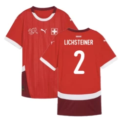 Lichsteiner #2 Nogometni Dresovi Švicarska UEFA Euro 2024 Domaći Dres Muški