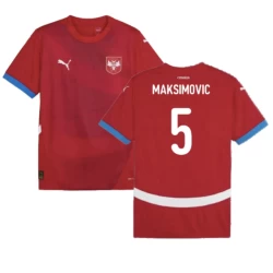 Maksimovic #5 Nogometni Dresovi Srbija UEFA Euro 2024 Domaći Dres Muški