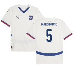 Maksimovic #5 Nogometni Dresovi Srbija UEFA Euro 2024 Gostujući Dres Muški