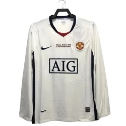 Manchester United Champions League Finale Retro Dres 2008-09 Gostujući Muški Dugi Rukav