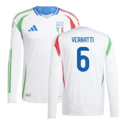 Marco Verratti #6 Nogometni Dresovi Italija UEFA Euro 2024 Gostujući Dres Muški Dugi Rukav