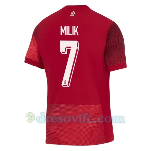 Milik #7 Nogometni Dresovi Poljska UEFA Euro 2024 Gostujući Dres Muški