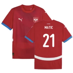 Nemanja Matić #21 Nogometni Dresovi Srbija UEFA Euro 2024 Domaći Dres Muški