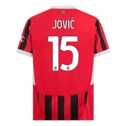 Nogometni Dresovi AC Milan Jovic #15 2024-25 Domaći Dres Muški