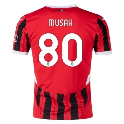 Nogometni Dresovi AC Milan Musah #80 2024-25 Domaći Dres Muški
