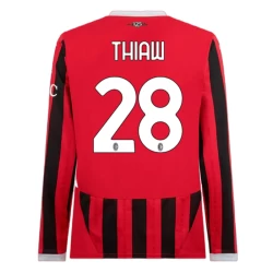 Nogometni Dresovi AC Milan Thiaw #28 2024-25 Domaći Dres Muški Dugi Rukav