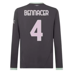 Nogometni Dresovi Bennacer #4 AC Milan 2024-25 Rezervni Dres Muški Dugi Rukav