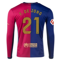 Nogometni Dresovi FC Barcelona F.De Jong #21 2024-25 Domaći Dres Muški Dugi Rukav