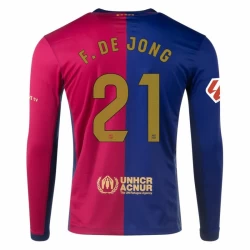 Nogometni Dresovi FC Barcelona Frenkie de Jong #21 2024-25 Domaći Dres Muški Dugi Rukav