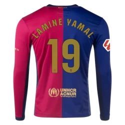 Nogometni Dresovi FC Barcelona Lamine Yamal #19 2024-25 Domaći Dres Muški Dugi Rukav