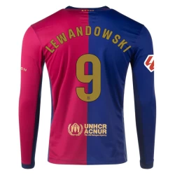 Nogometni Dresovi FC Barcelona Robert Lewandowski #9 2024-25 Domaći Dres Muški Dugi Rukav