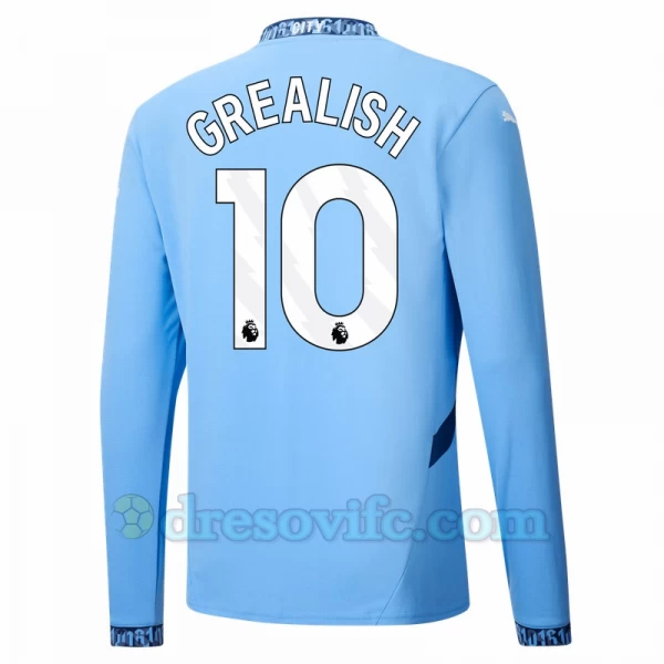 Nogometni Dresovi Manchester City Jack Grealish #10 2024-25 Domaći Dres Muški Dugi Rukav