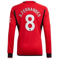 Nogometni Dresovi Manchester United Bruno Fernandes #8 2023-24 Domaći Dres Muški Dugi Rukav