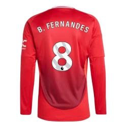 Nogometni Dresovi Manchester United Bruno Fernandes #8 2024-25 Domaći Dres Muški Dugi Rukav